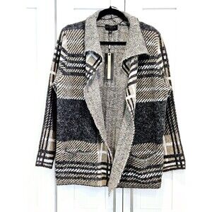 Joseph A. Portland Plaid Open Front Cardigan – PXL Petite – New with Tags